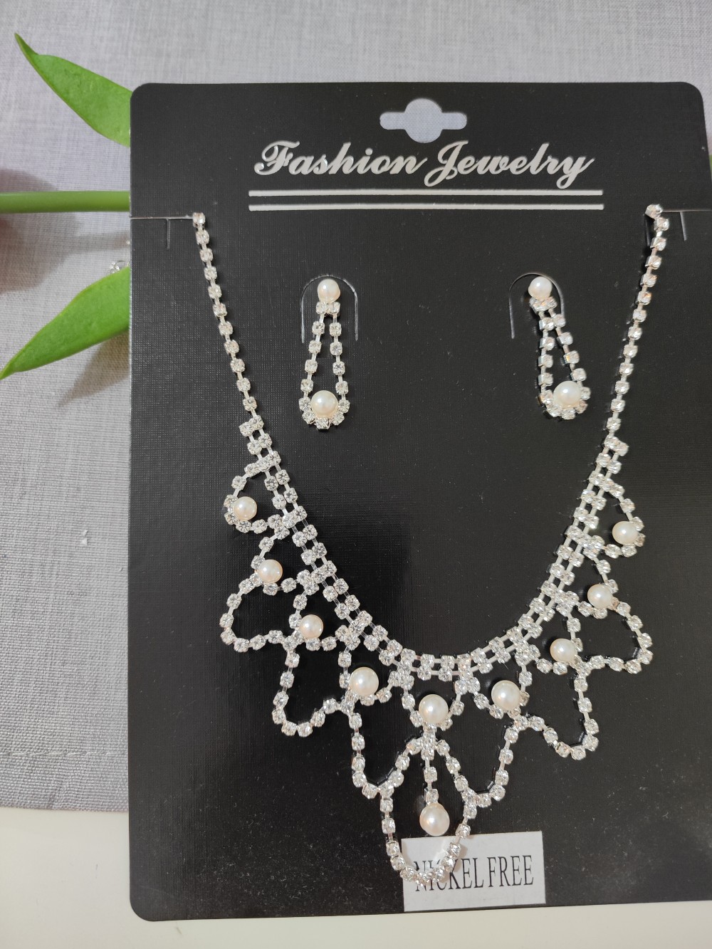 Baktakék menyasszonyi ékszerszett