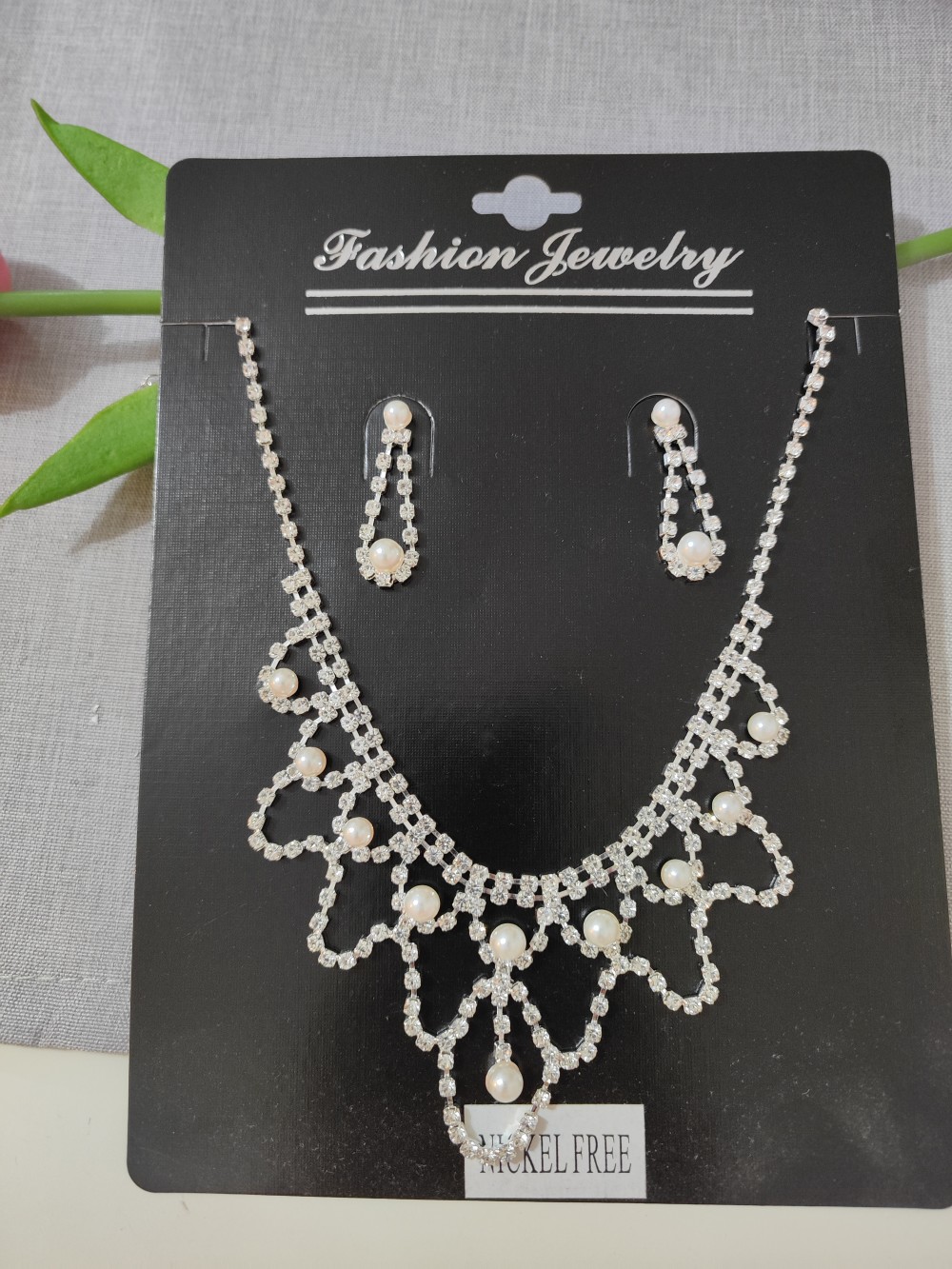 Baktakék menyasszonyi ékszerszett