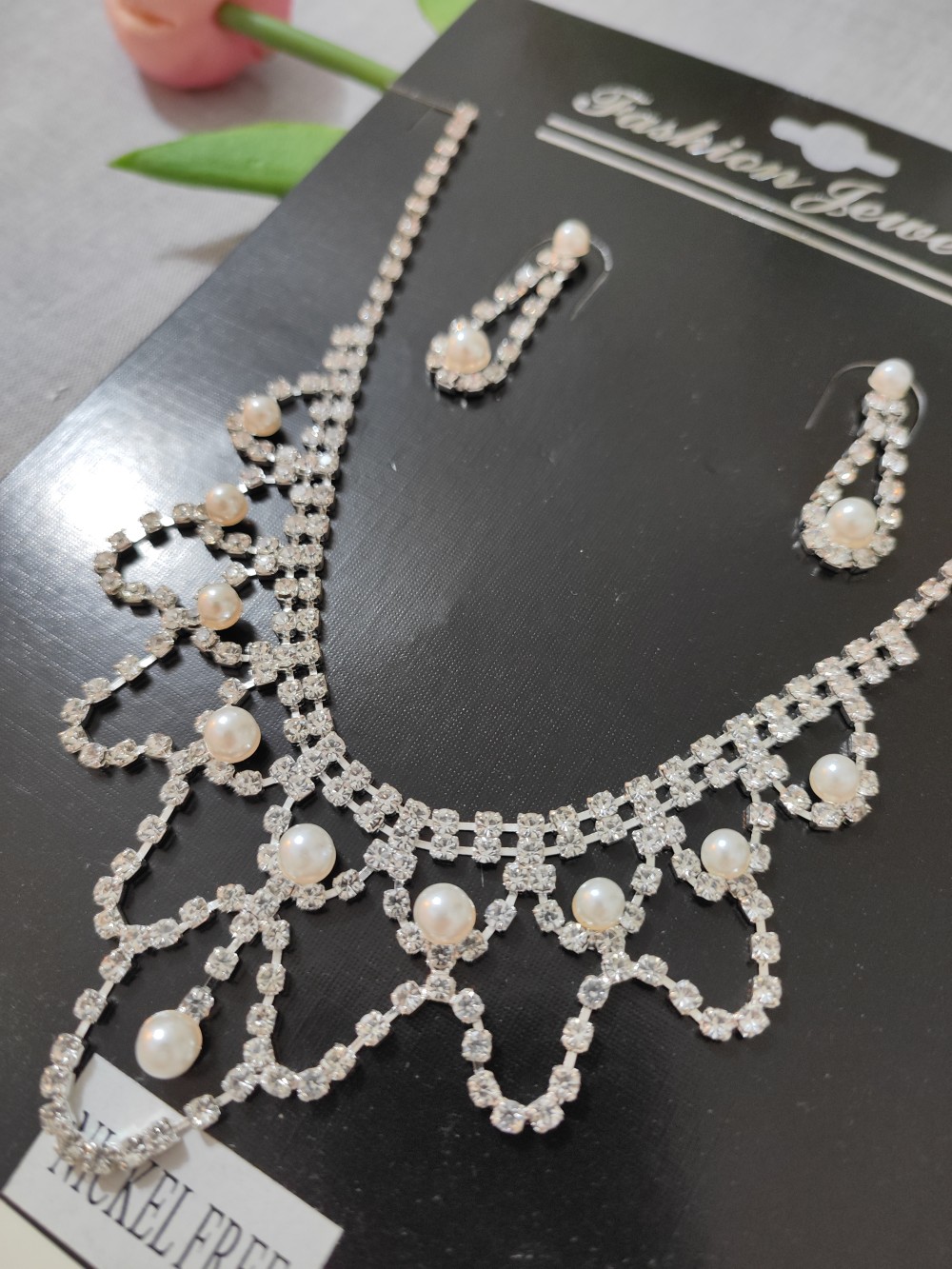 Baktakék menyasszonyi ékszerszett