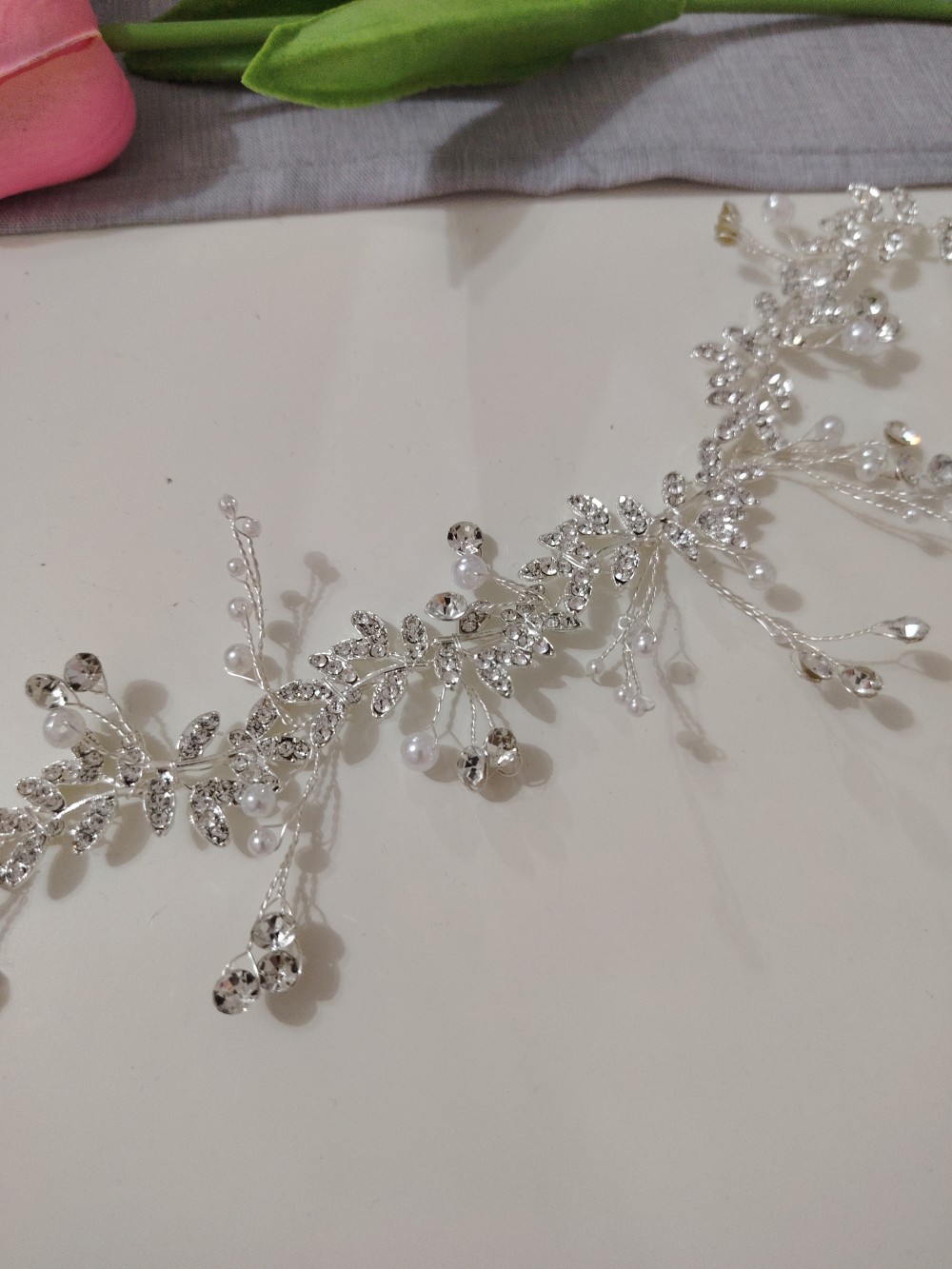 Karos menyasszonyi hajdísz